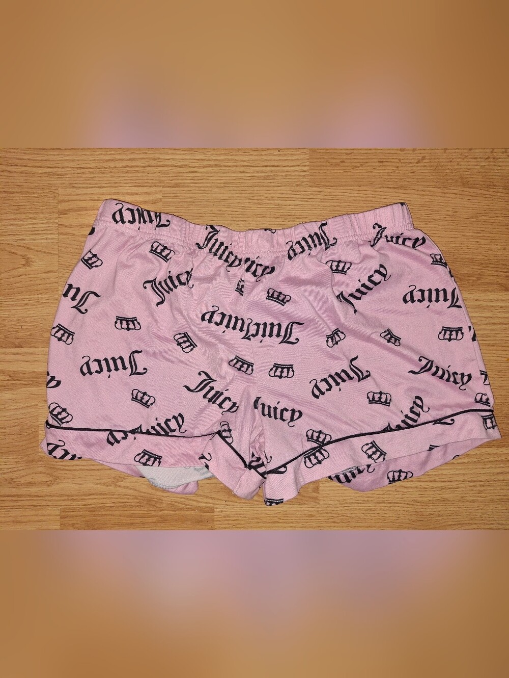 Juicy Couture Pink Logo Pajama Shorts